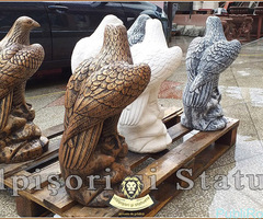 Statuete vulturi, acvile, gri patinat, model S17. - 5