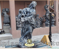 Statuetă domnița cu ulcea, gri patinat, model S16. - 3
