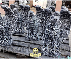 Statuetă vultur, acvilă, șoim, uliu, gri patinat, model S13. - 2