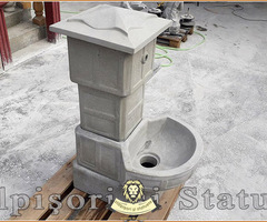 Cișmea apă curentă, din beton, model C1. - 2