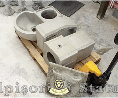 Cișmea apă curentă, din beton, model C1. - 4