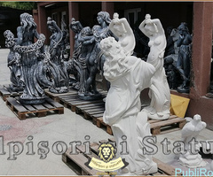 Statuetă domnița cu ulcea, alb marmorat, model S16. - 3